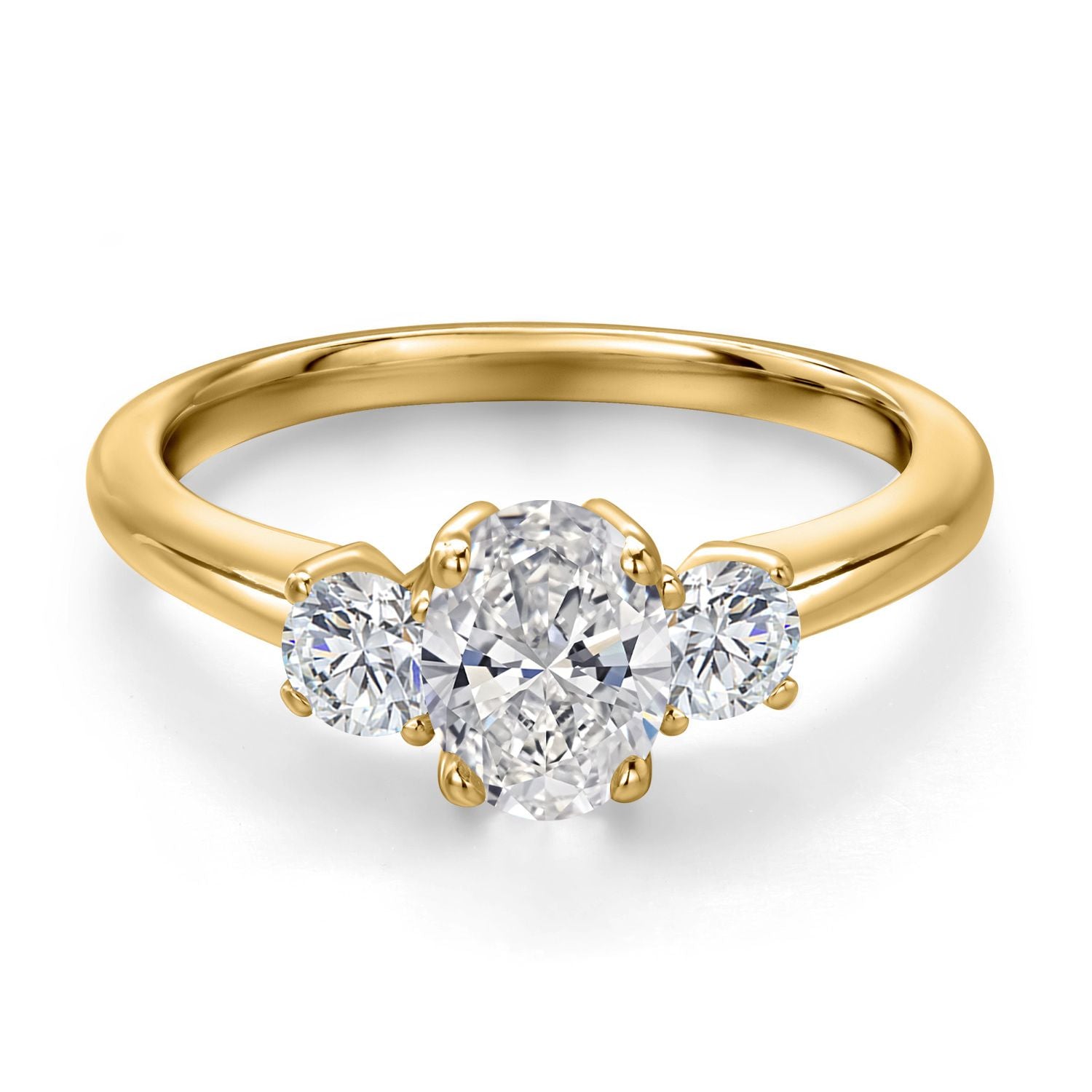 Ring in 925 Yellow Gold Plated Silver