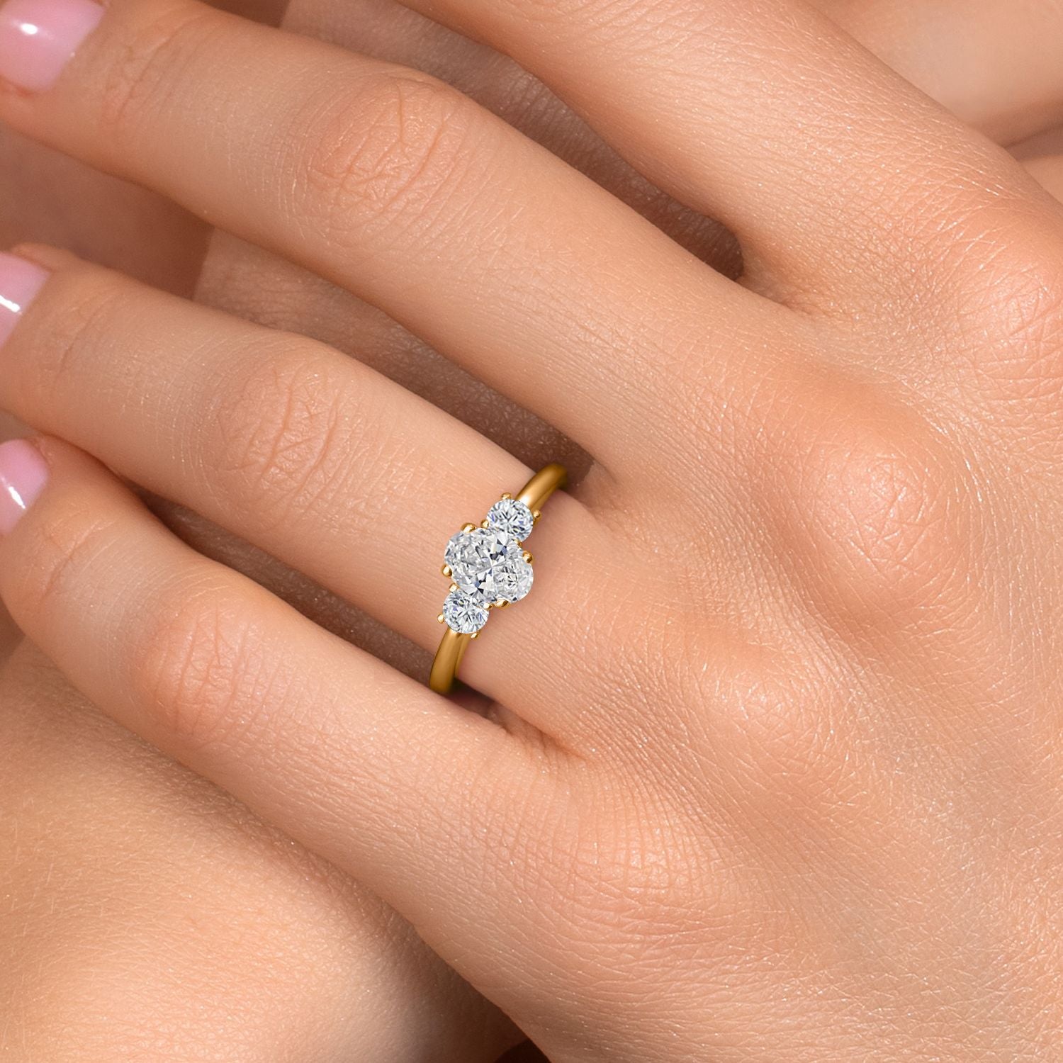 Ring in 925 Yellow Gold Plated Silver