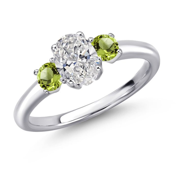 Peridot - August_5_Ring in 925 Sterling Silver