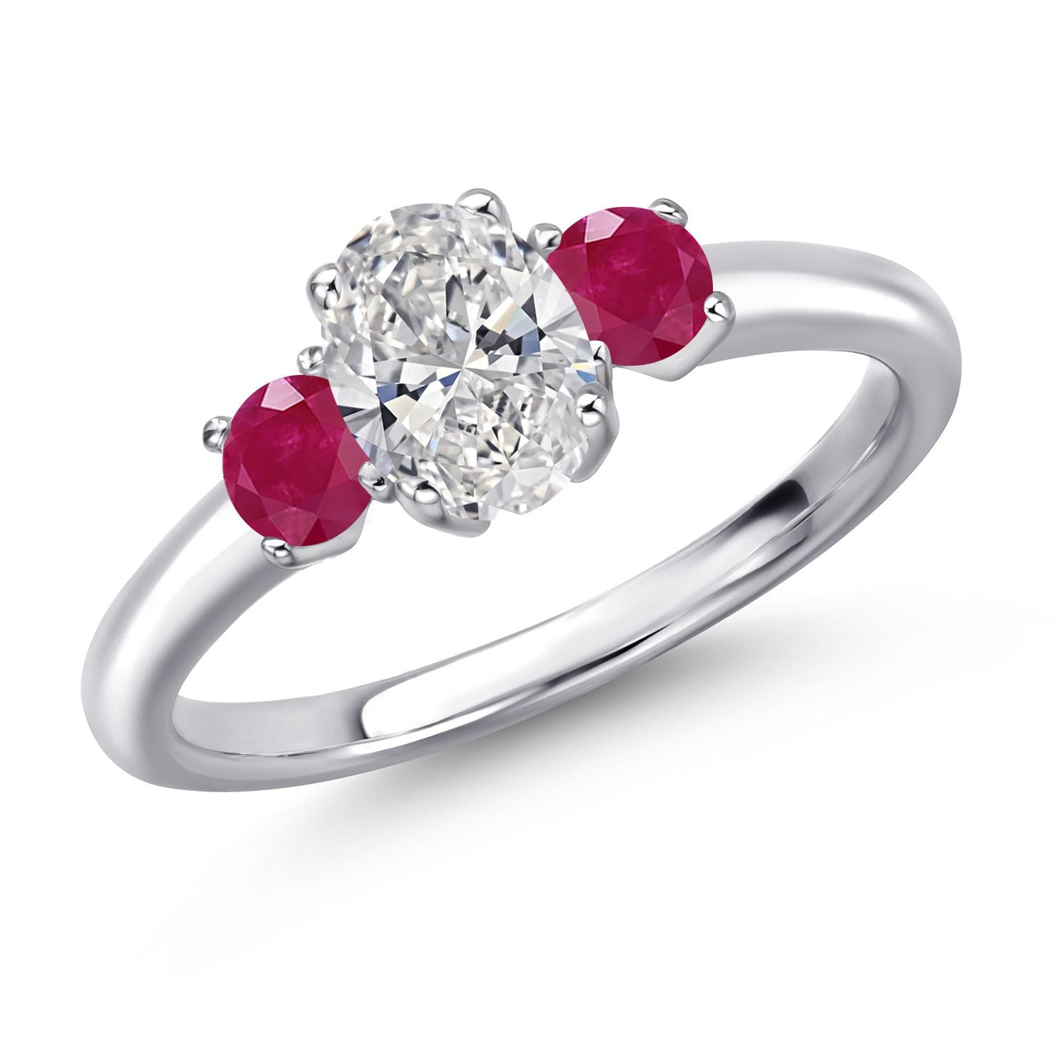 Ruby - July_7_Ring in 925 Sterling Silver