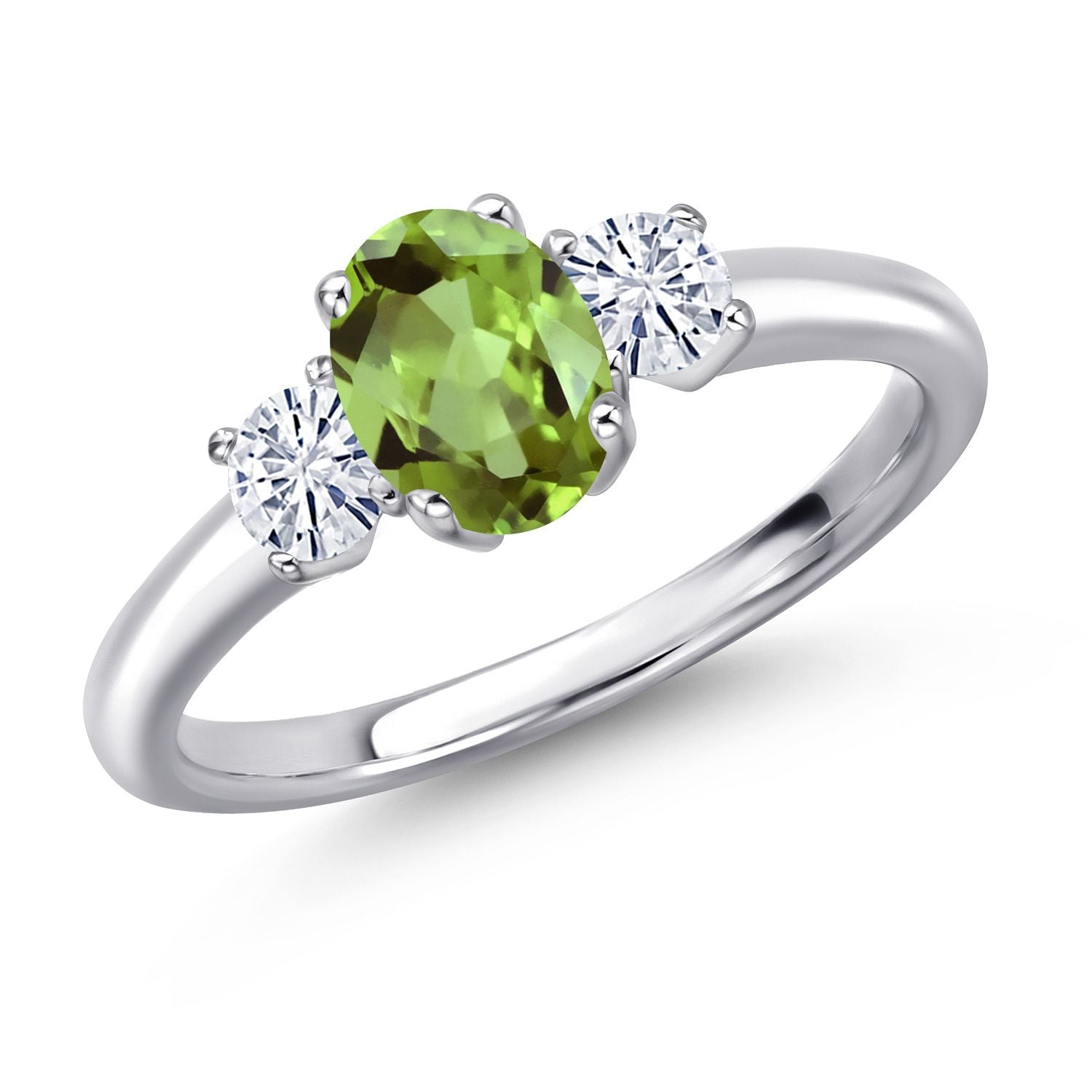 Peridot - August_6_Ring in 925 Sterling Silver