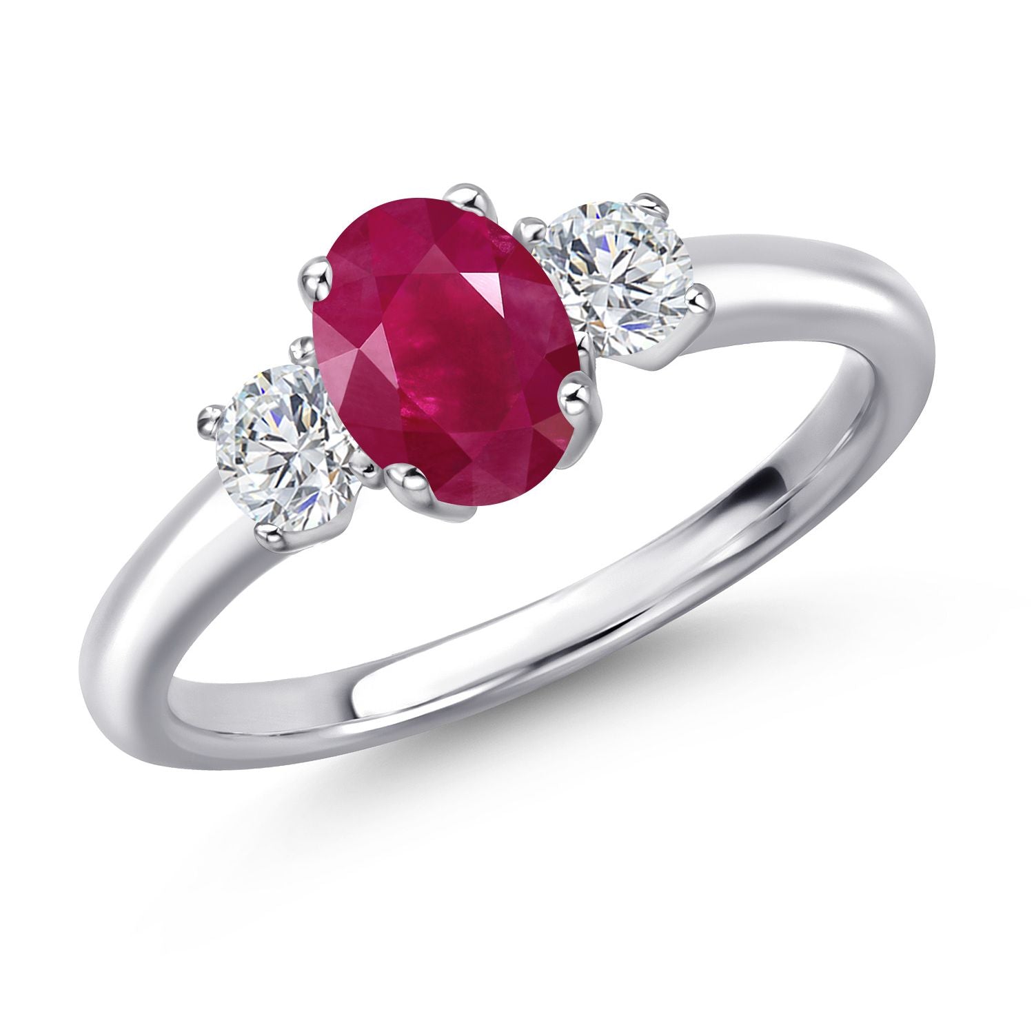 Ruby - July_9_Ring in 925 Sterling Silver