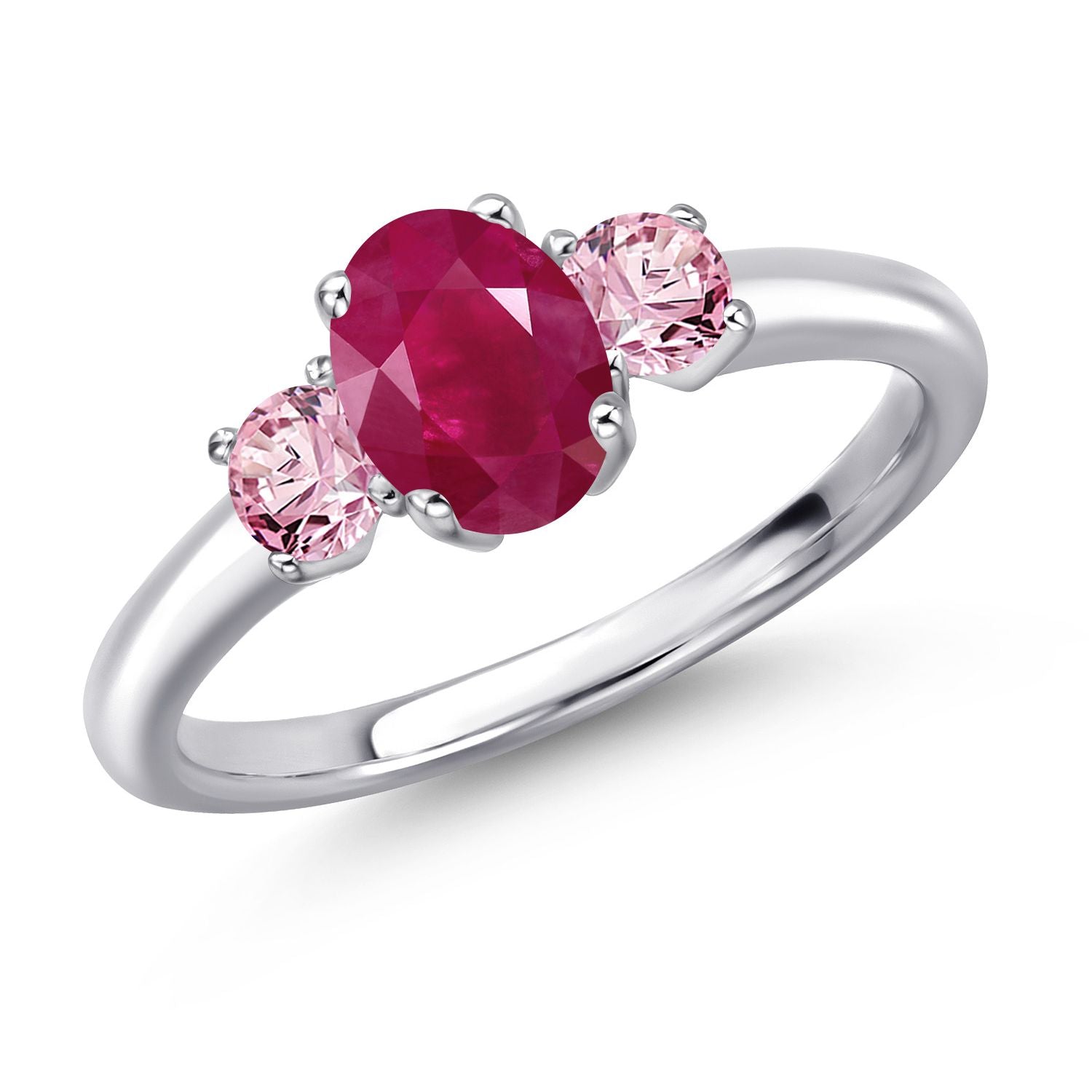 Ruby - July_6_Ring in 925 Sterling Silver