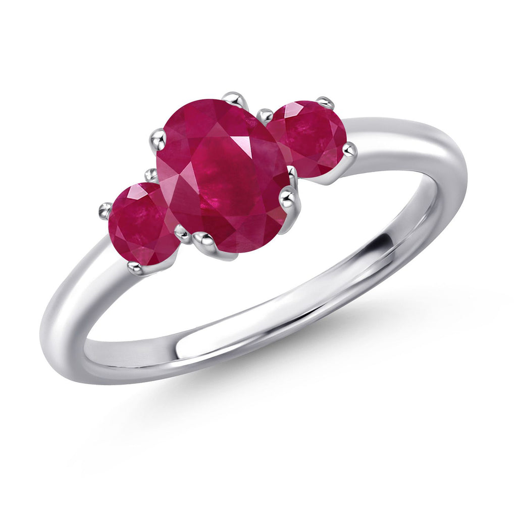 Ruby - July_7_Ring in 925 Sterling Silver