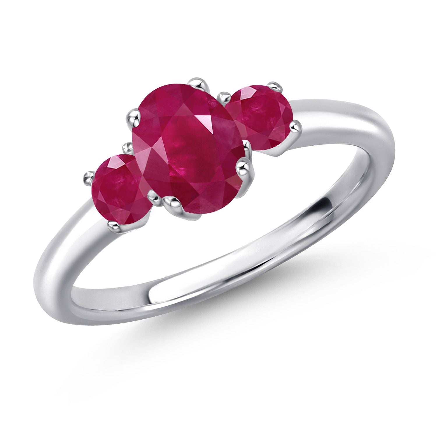 Ruby - July_9_Ring in 925 Sterling Silver