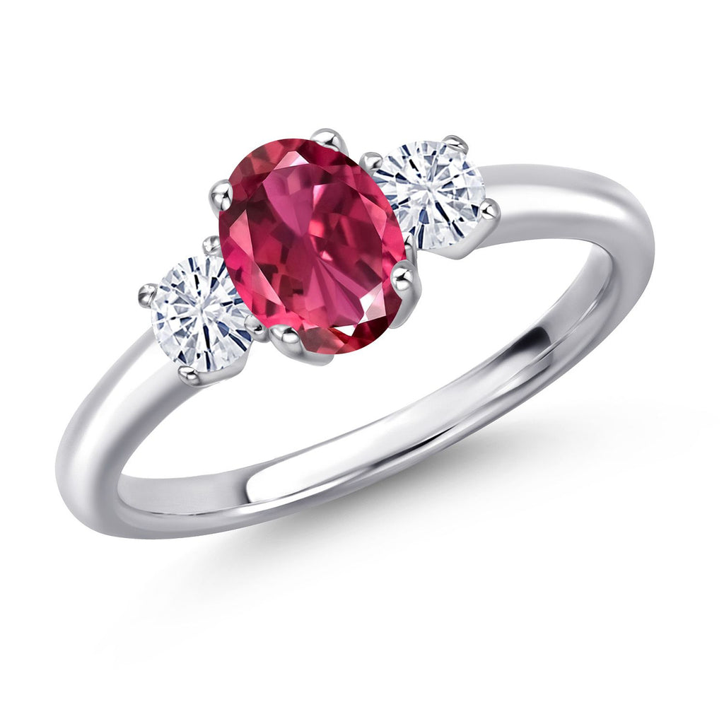 Pink Tourmaline - October_5_Ring in 925 Sterling Silver