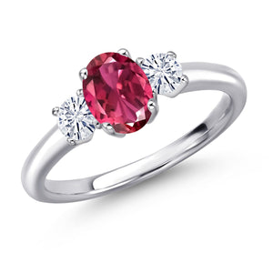 Pink Tourmaline - October_5_Ring in 925 Sterling Silver