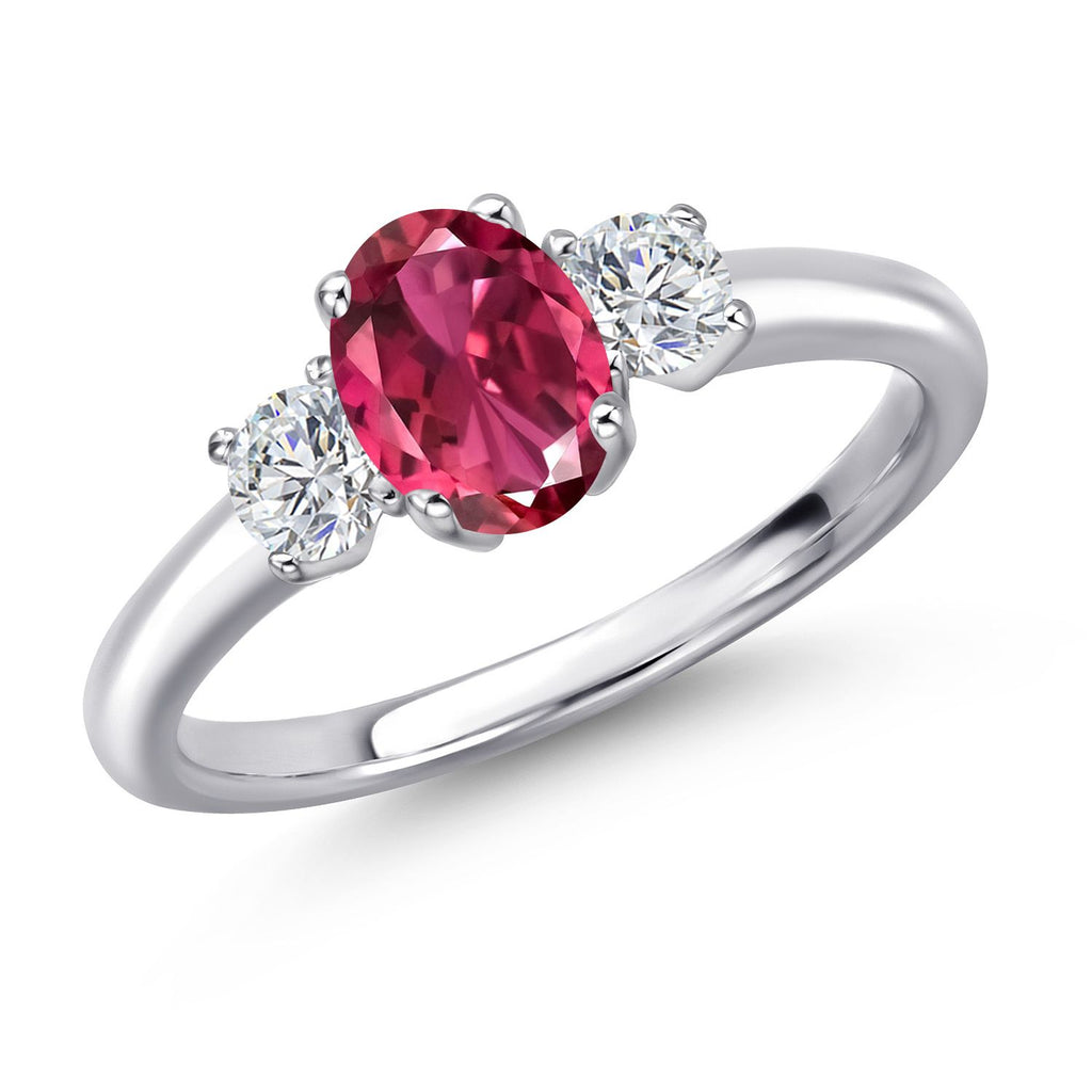 Pink Tourmaline - October_5_Ring in 925 Sterling Silver