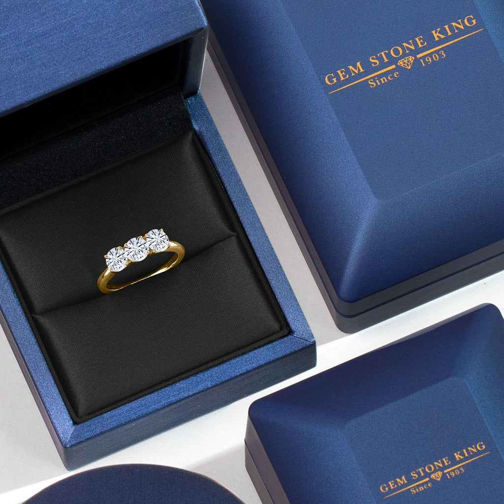 Ring in 925 Yellow Gold Plated Silver