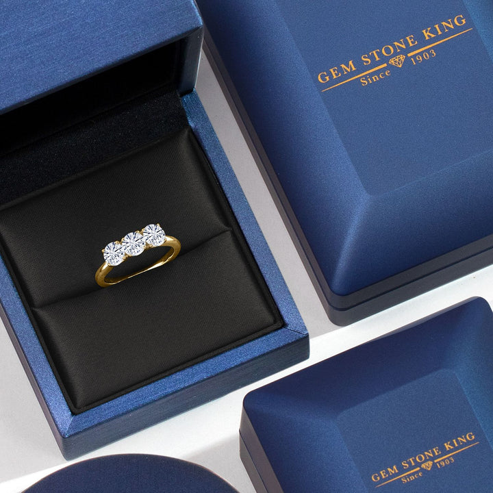 Ring in 925 Yellow Gold Plated Silver