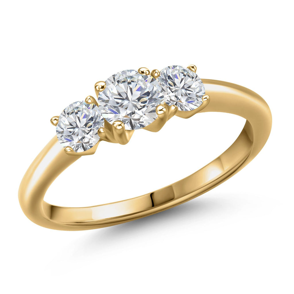 9_Ring in 925 Yellow Gold Plated Silver