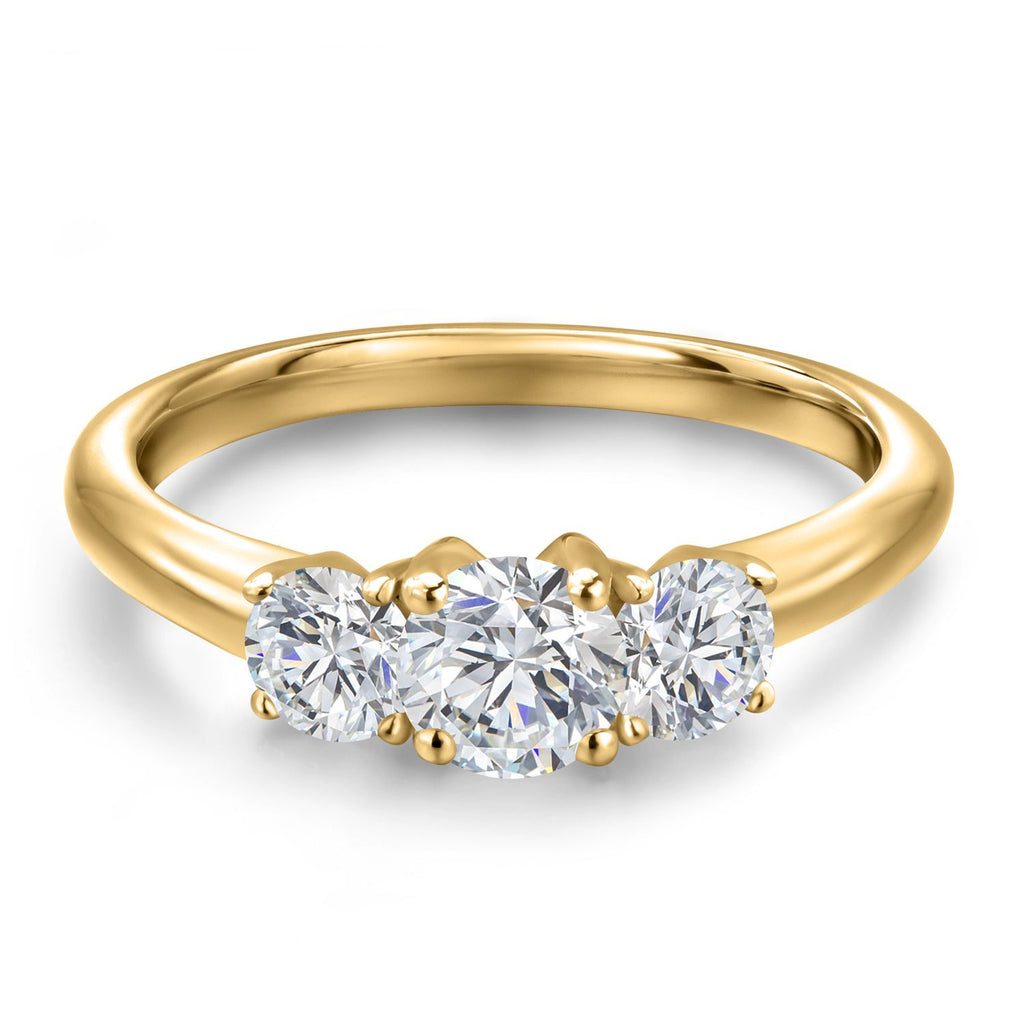 Ring in 925 Yellow Gold Plated Silver