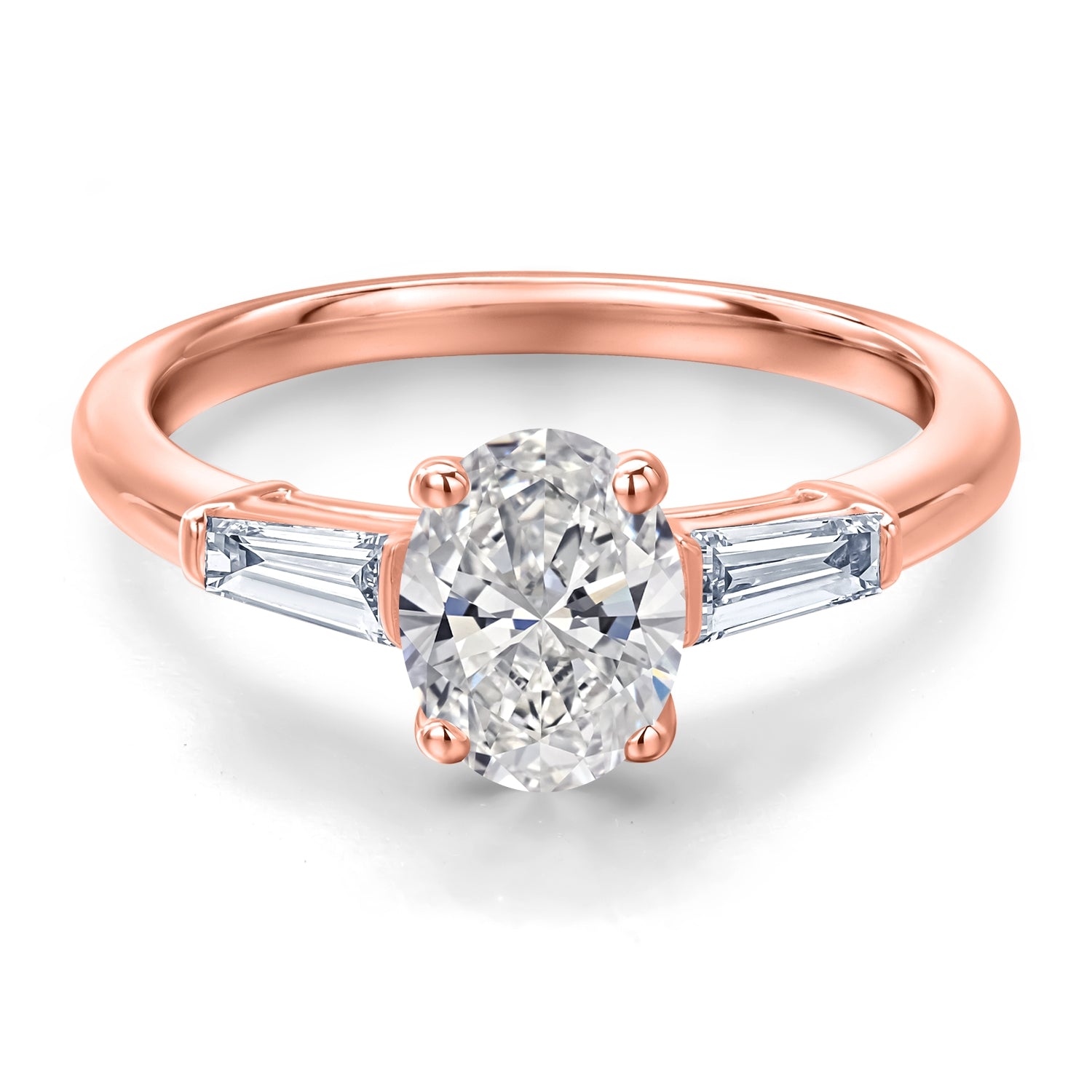 Ring in 925 Rose Gold Plated Silver