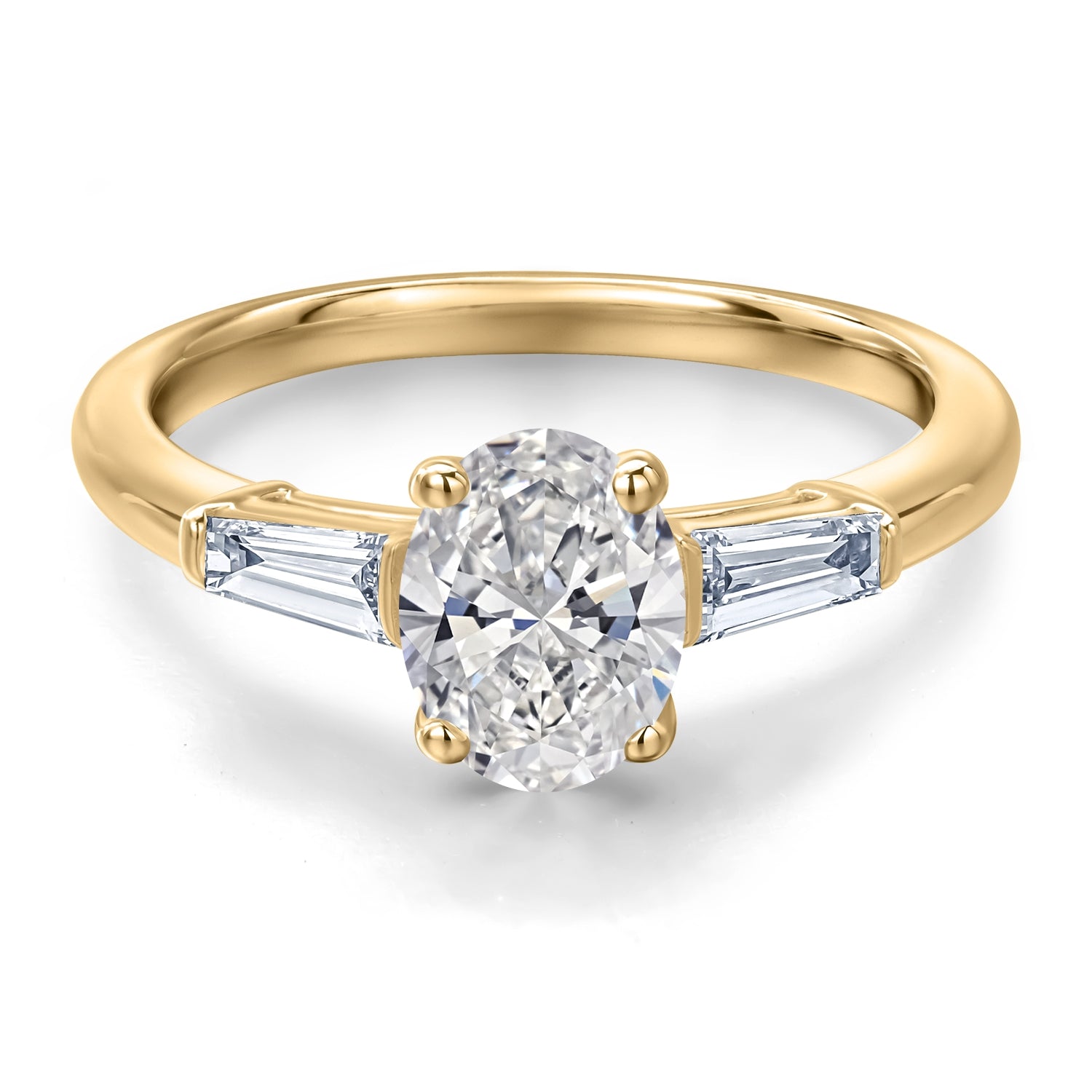 Ring in 925 Yellow Gold Plated Silver