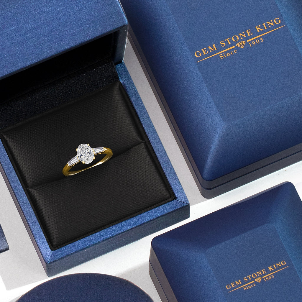 Ring in 925 Yellow Gold Plated Silver