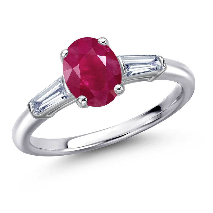 Ruby - July_5_Ring in 925 Sterling Silver