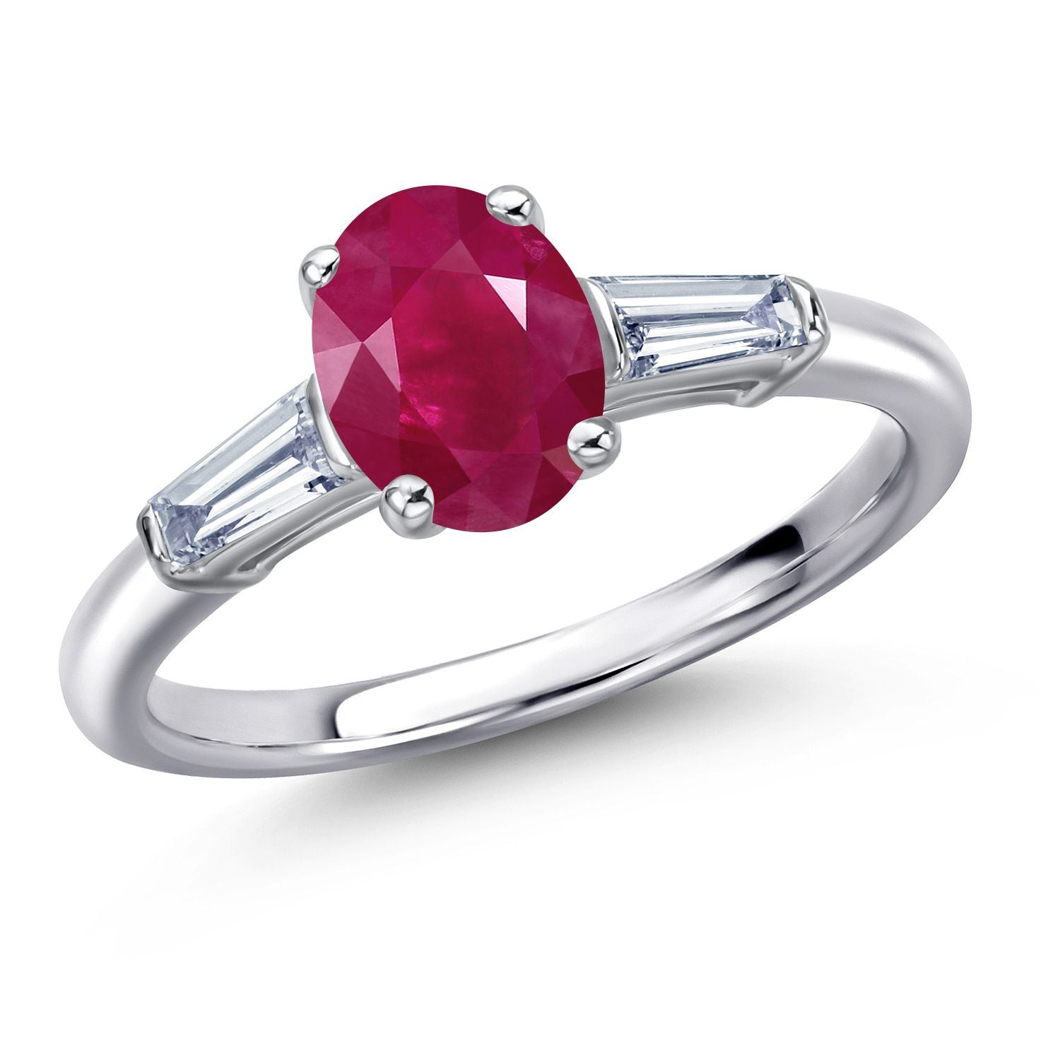 Ruby - July_8_Ring in 925 Sterling Silver