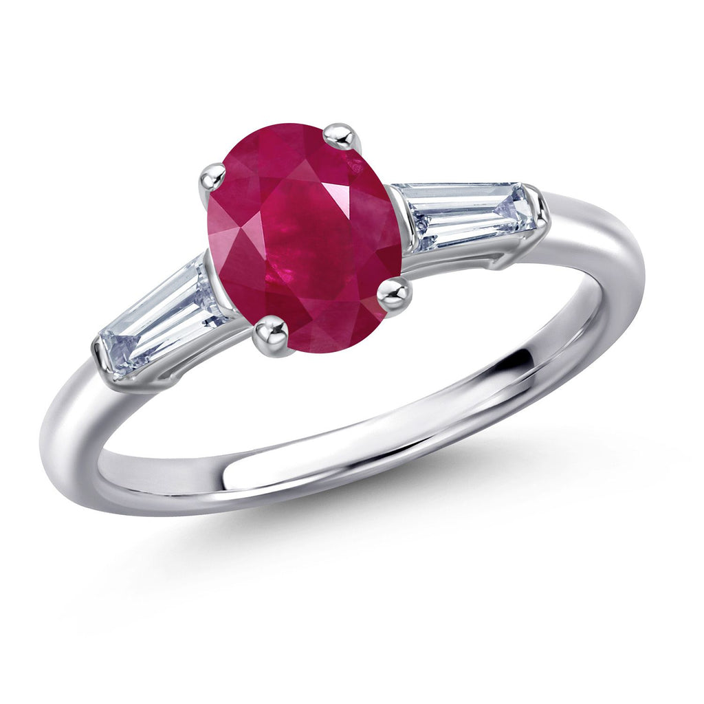 Ruby - July_9_Ring in 925 Sterling Silver
