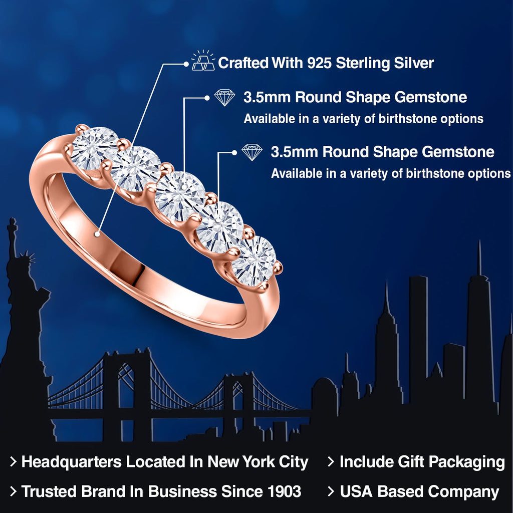 Ring in 925 Rose Gold Plated Silver