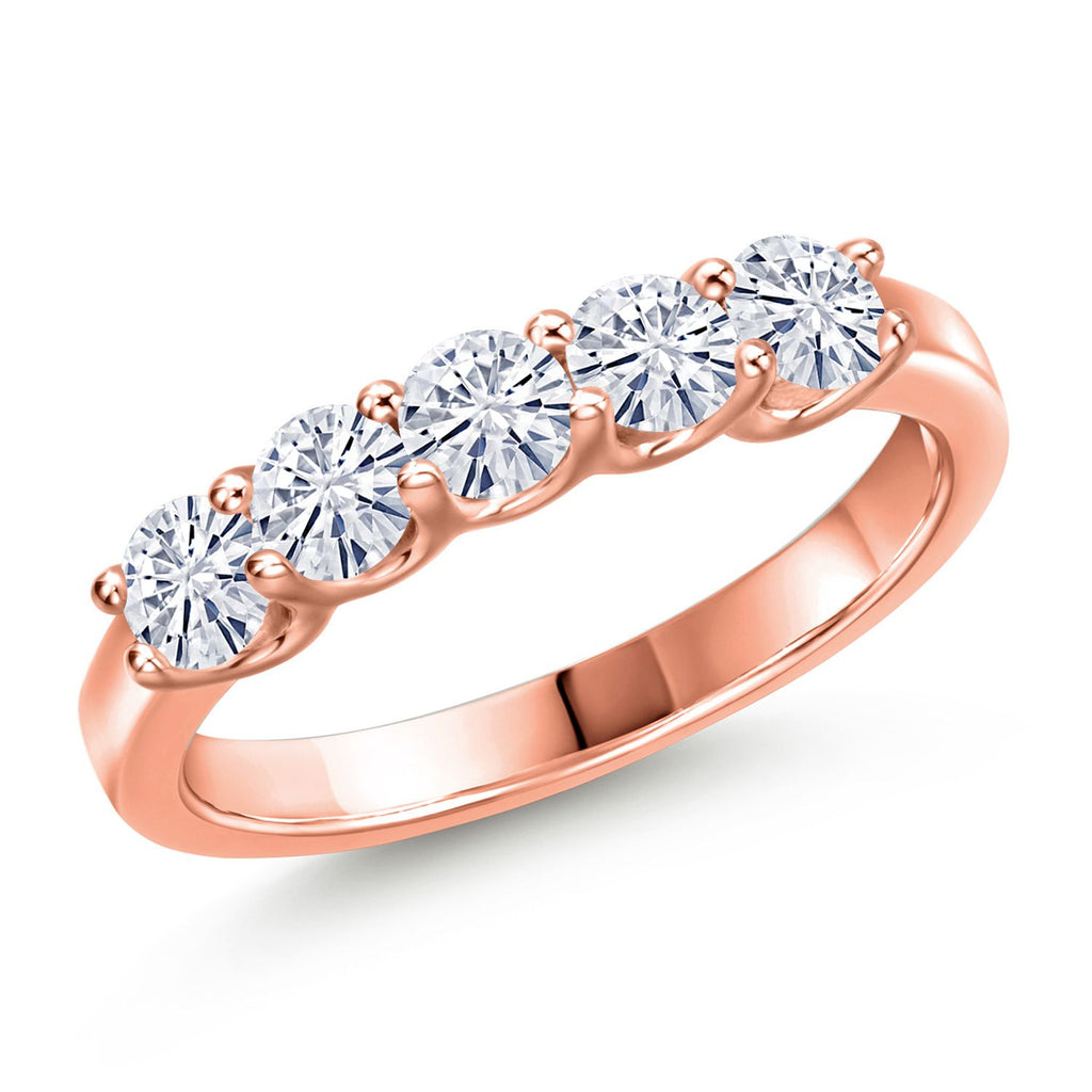 7_Ring in 925 Rose Gold Plated Silver