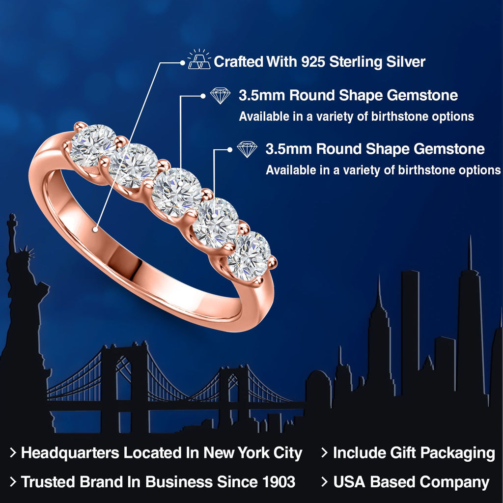 Ring in 925 Rose Gold Plated Silver