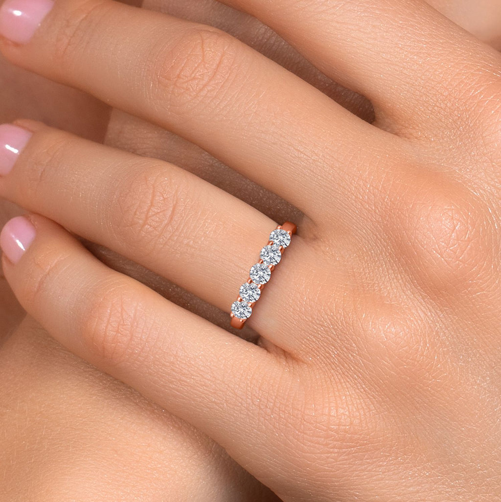 Ring in 925 Rose Gold Plated Silver