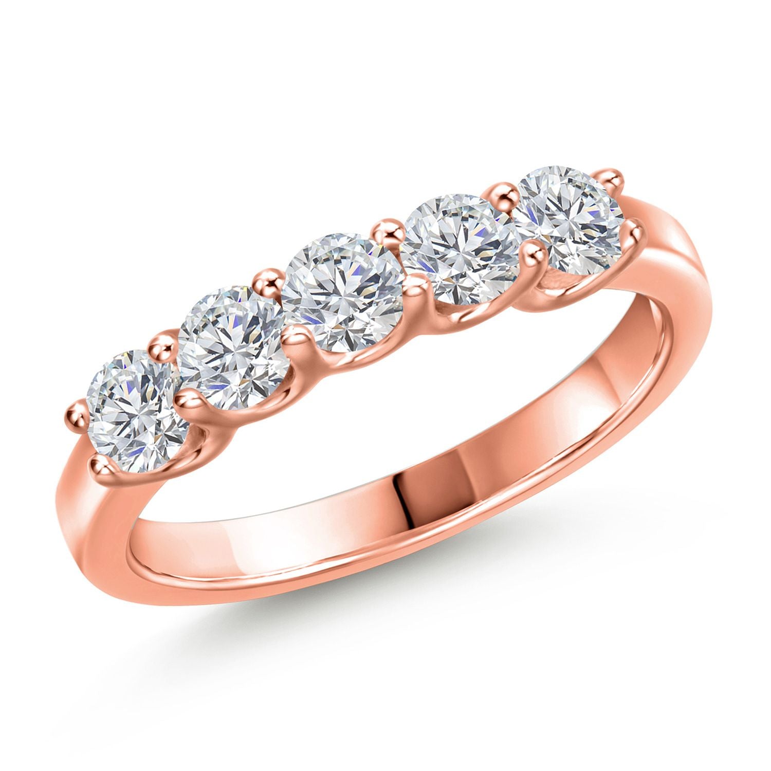 Ring in 925 Rose Gold Plated Silver