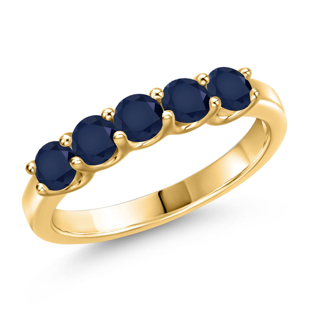 7_Ring in 925 Yellow Gold Plated Silver