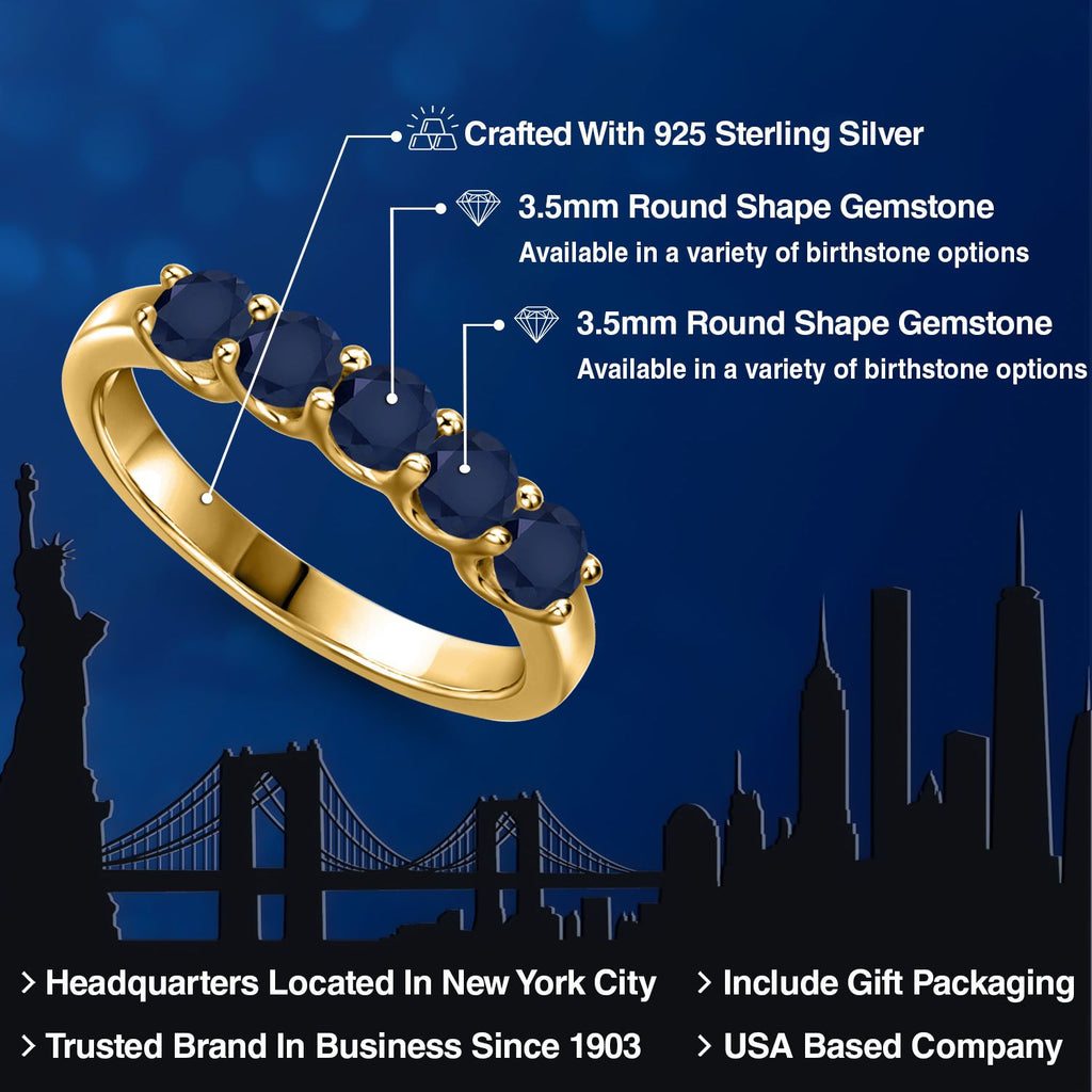 Ring in 925 Yellow Gold Plated Silver