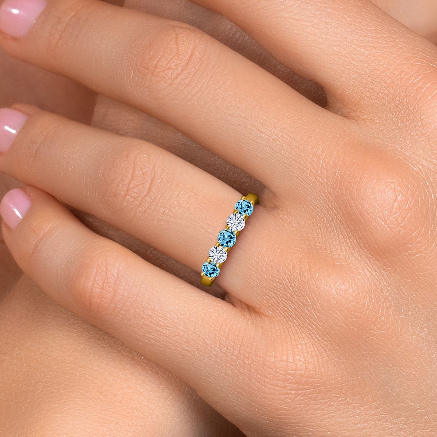 Ring in 925 Yellow Gold Plated Silver