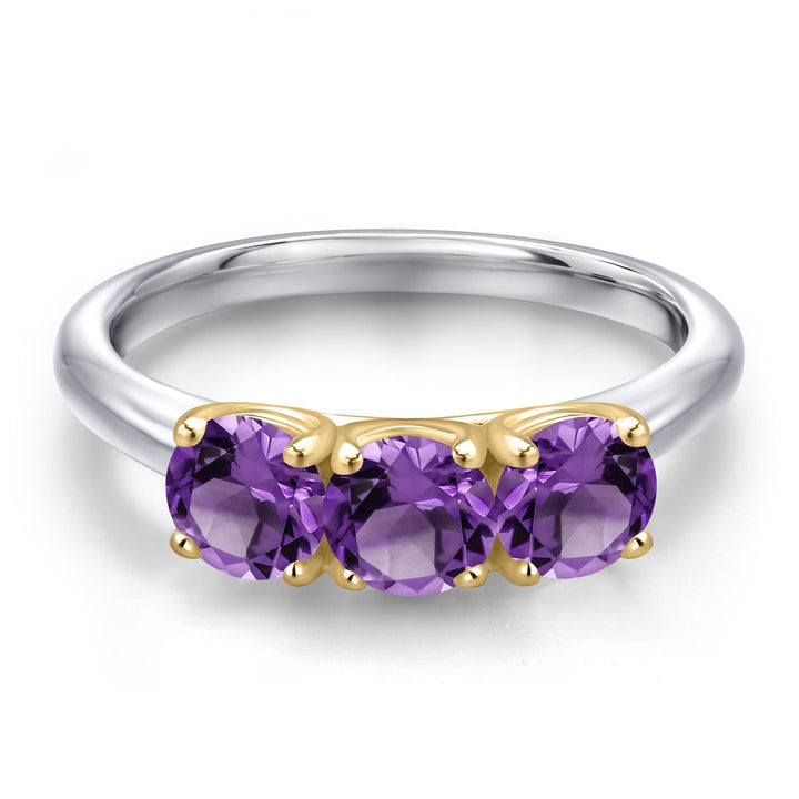 Ring in 10K Two Tone Gold