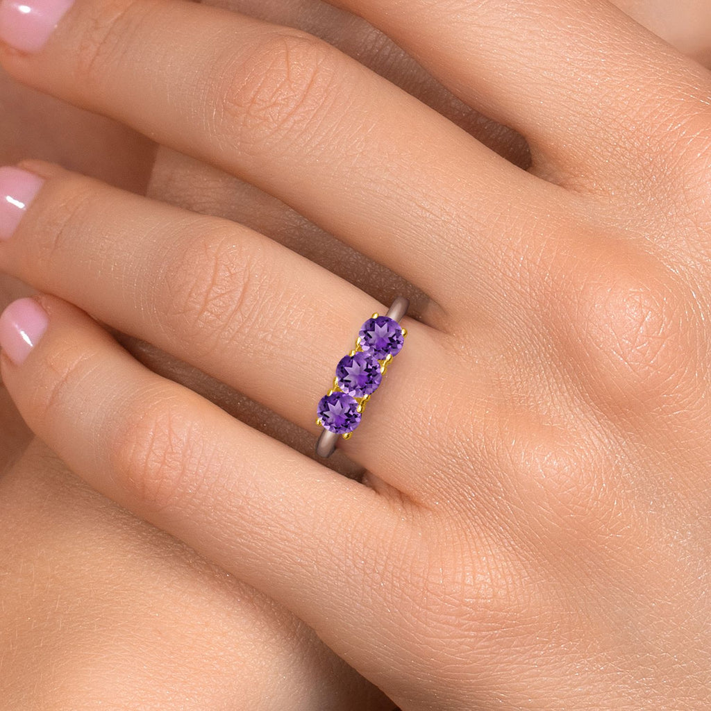 Ring in 10K Two Tone Gold
