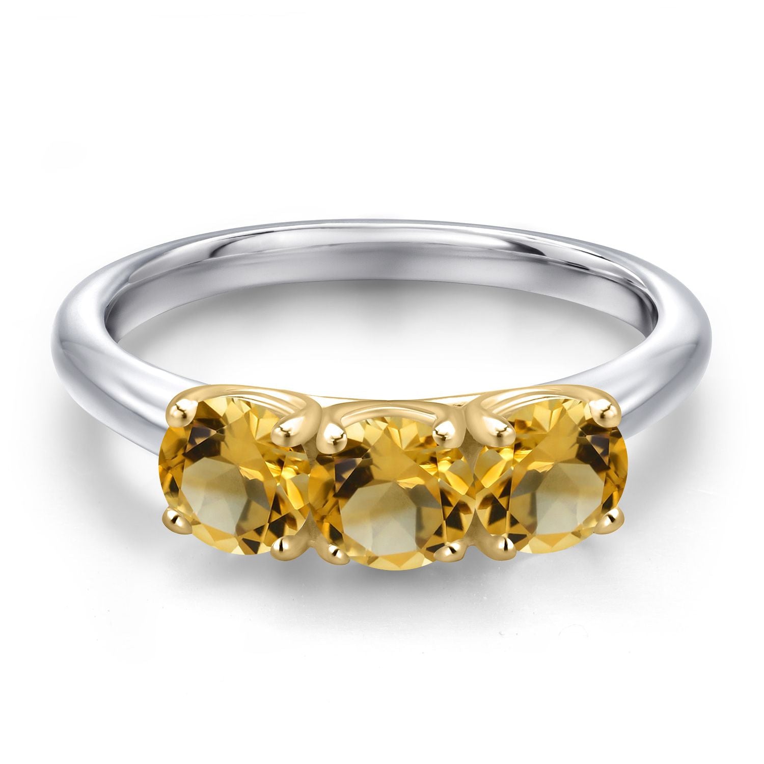 Ring in 10K Two Tone Gold