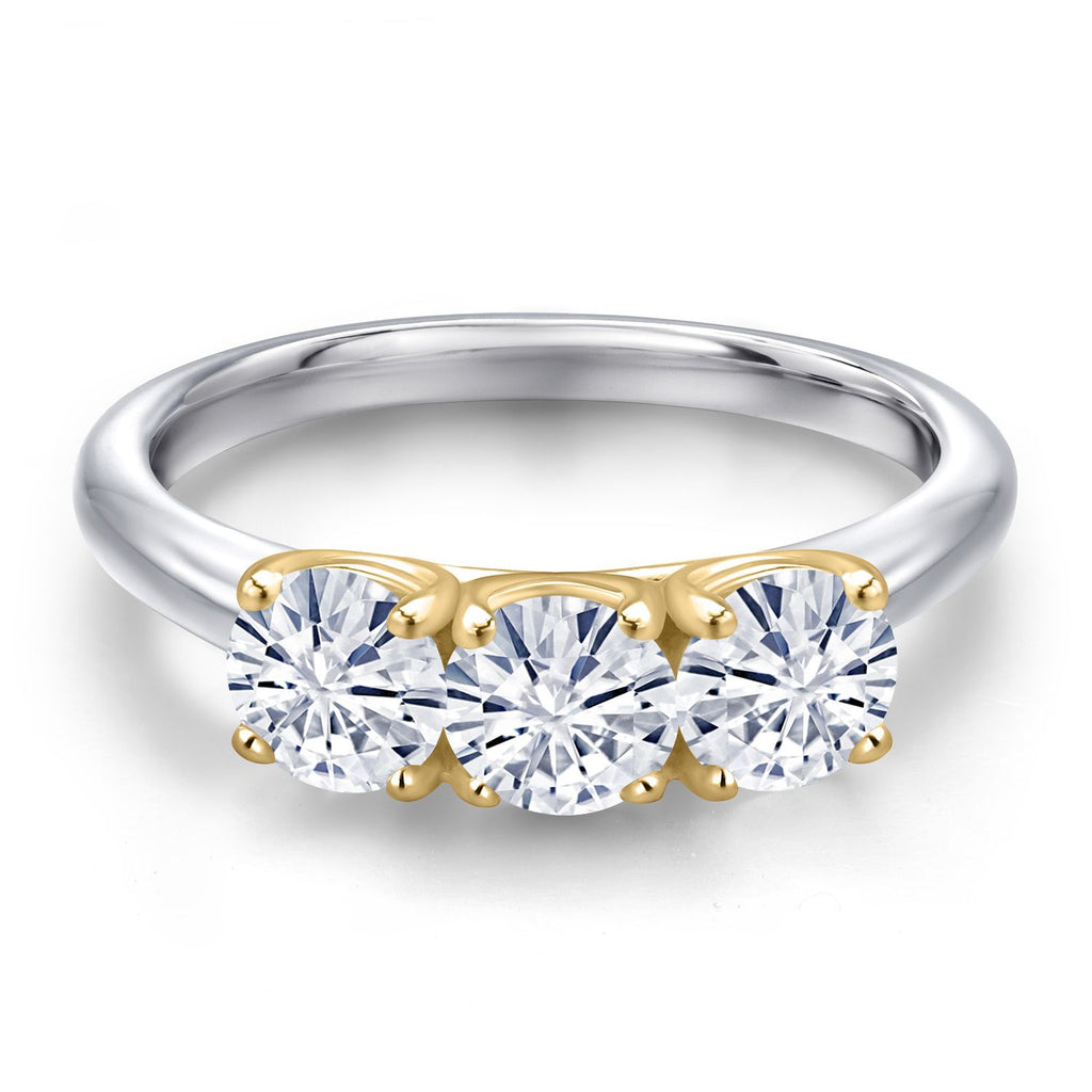 Ring in 10K Two Tone Gold