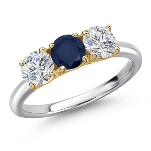 Ring in 10K Two Tone Gold