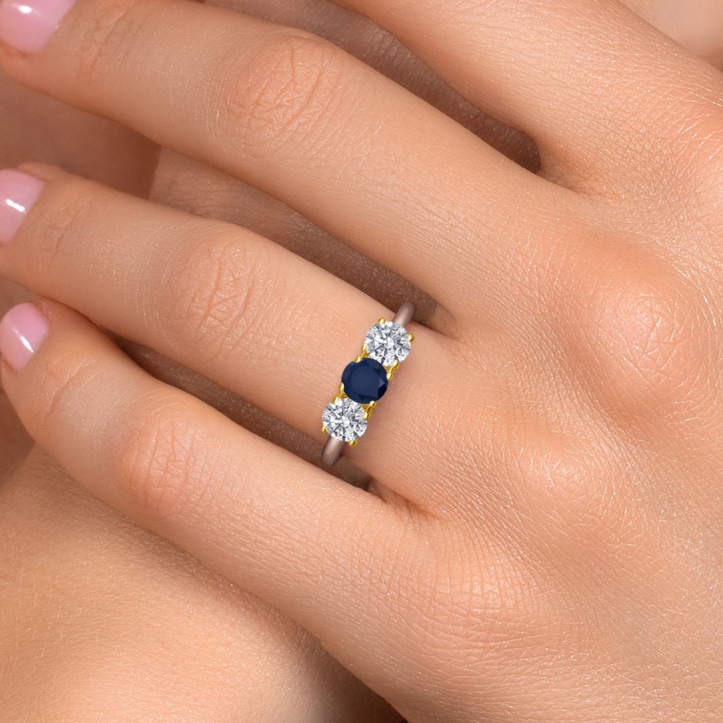 Ring in 10K Two Tone Gold