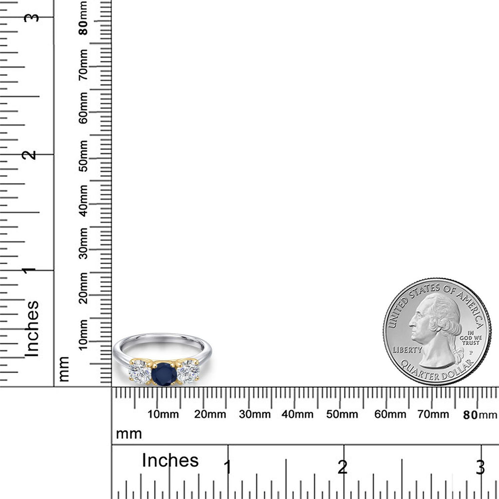 Ring in 10K Two Tone Gold