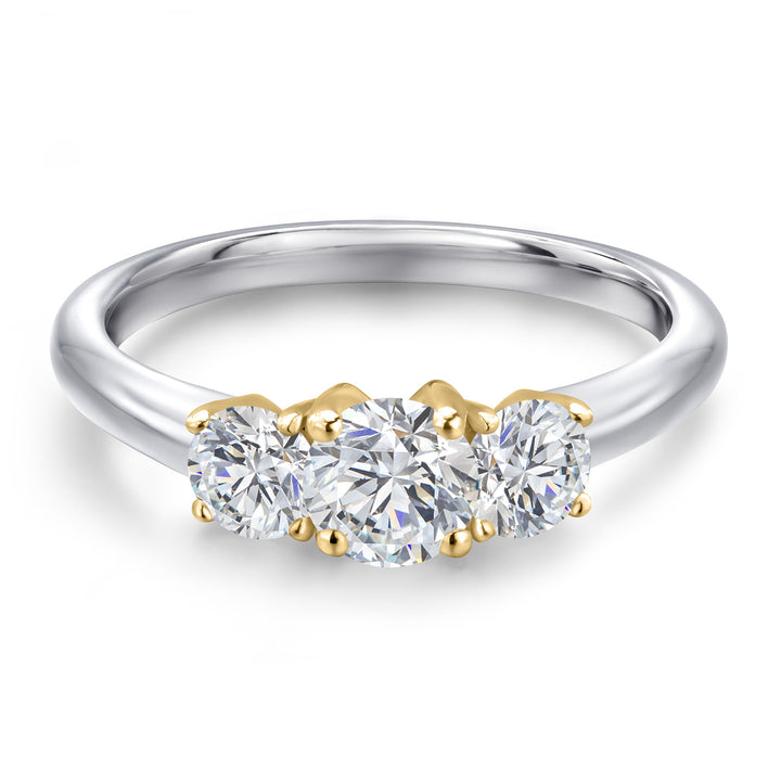 Ring in 10K Two Tone Gold