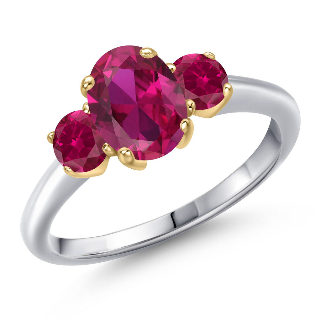 Ring in 10K Two Tone Gold