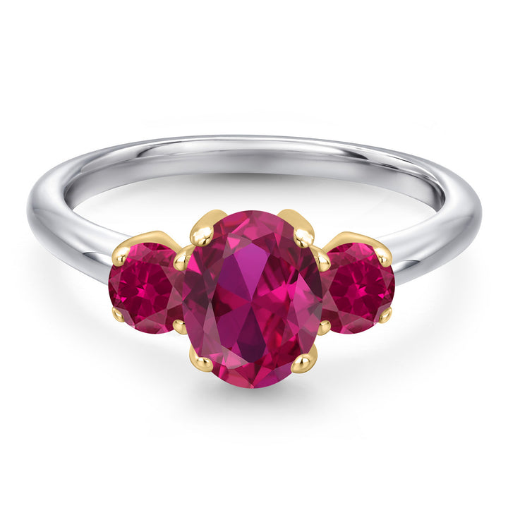 Ring in 10K Two Tone Gold