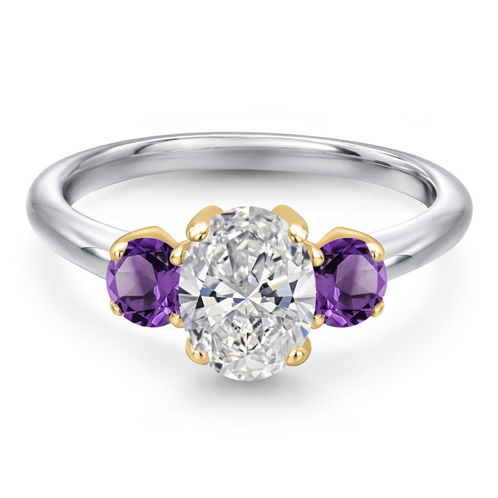 Ring in 10K Two Tone Gold