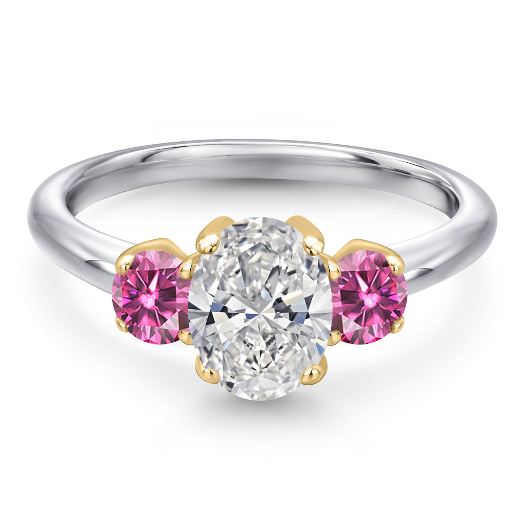 Ring in 10K Two Tone Gold