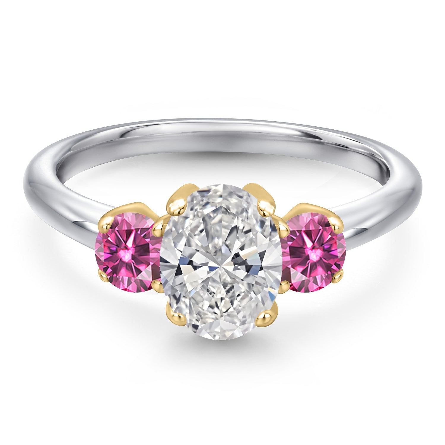 Ring in 10K Two Tone Gold