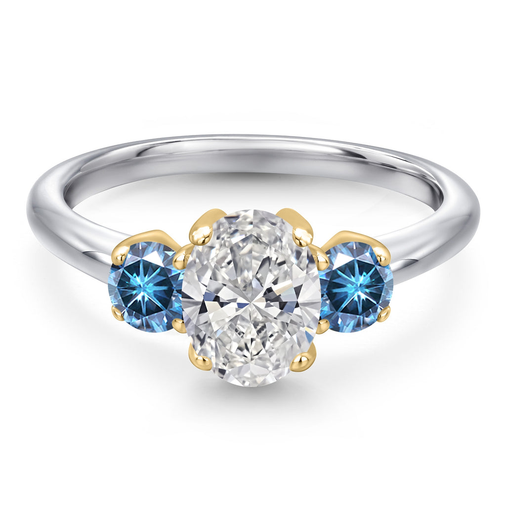Ring in 10K Two Tone Gold
