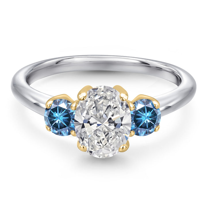 Ring in 10K Two Tone Gold
