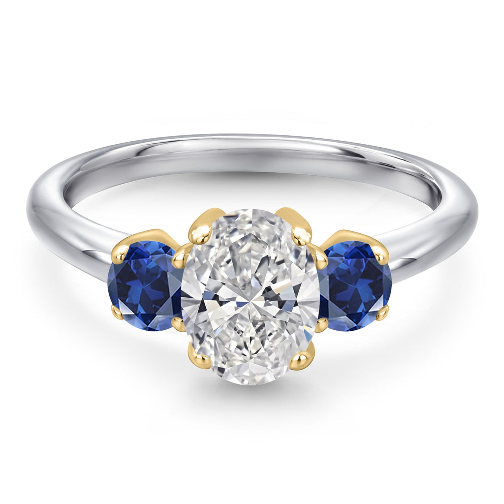 Ring in 10K Two Tone Gold