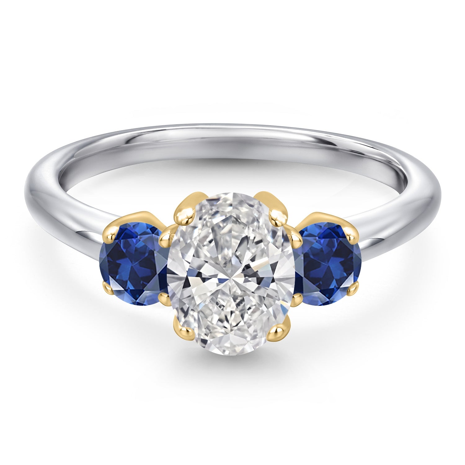 Ring in 10K Two Tone Gold