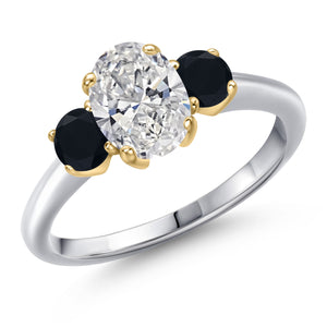 Ring in 10K Two Tone Gold