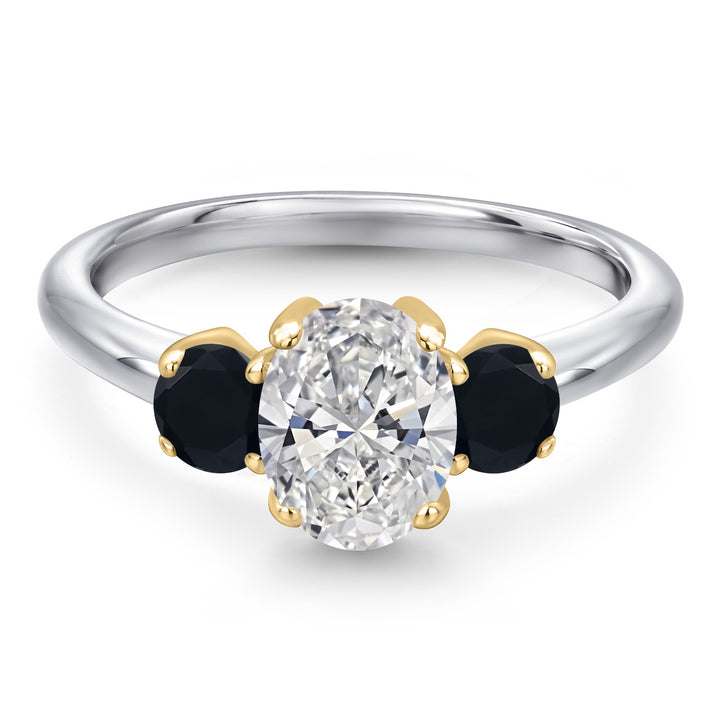 Ring in 10K Two Tone Gold