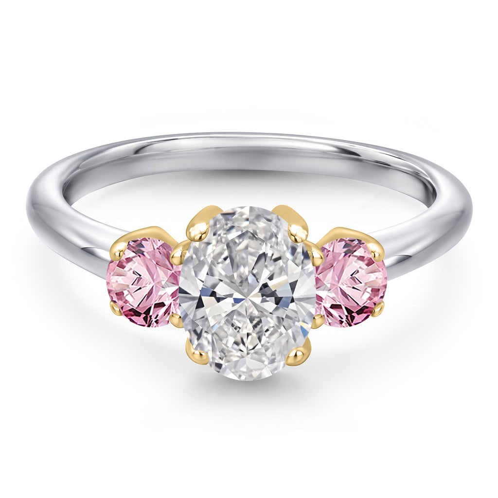 Ring in 10K Two Tone Gold